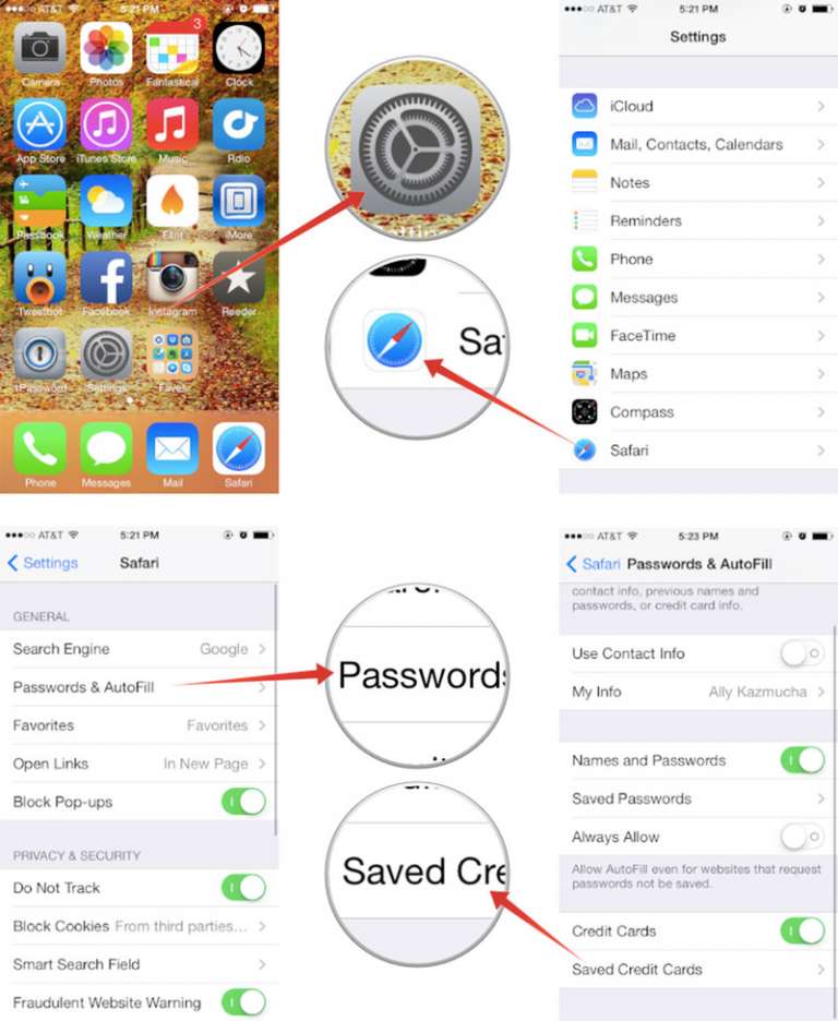 วิธีใส่รหัสบัตรเครดิตบนเว็บไซต์อัตโนมัติผ่านทาง iCloud Keychain