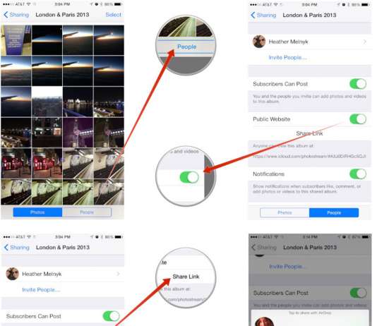 iCloud Photo Sharing