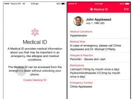 ทิป, ,Medical ID,,พาสเวิร์ด,iOS 8