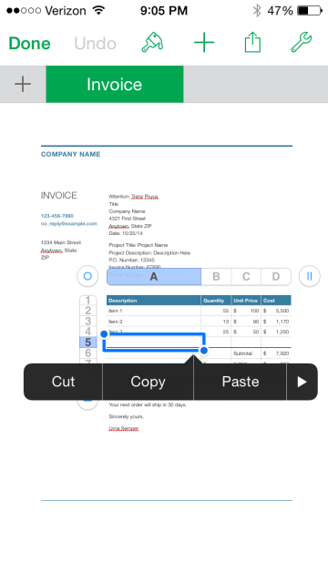 Invoice on Your iPhone-9
